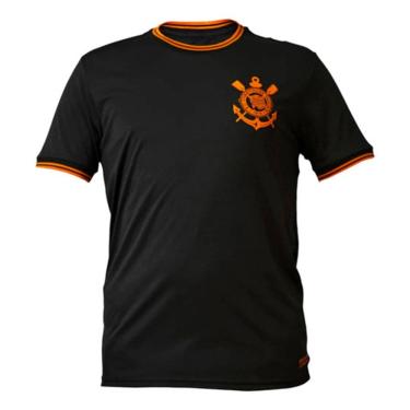 Imagem de Camisa Corinthians Preto E Laranja Torcedor Oficia