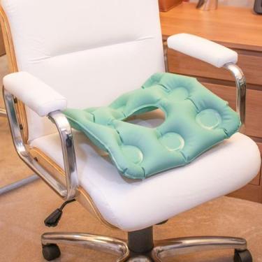 Imagem de Almofada Ortopédica Caixa De Ovo C/ Orifício Para Hemorroida - PLASTIC