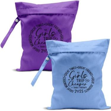 Imagem de Bolsa úmida zcyxuuw 26x32 cm, impermeável, viagem, 2 unidades