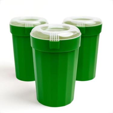 Imagem de Kit 5 Jarras Plásticas 2 Litros Com Tampa Cristal Para Suco e Água - G