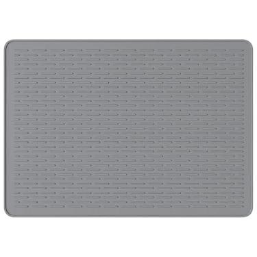 Imagem de Tapete protetor de silicone para fogão, 71 x 50 cm, almofada de bancada de cozinha à prova de calor, tapete de pia antiderrapante à prova d'água para fogão elétrico