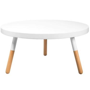 Imagem de Mesa de Centro Bolonha em MDF Cor Branca - 29731 - Sun House