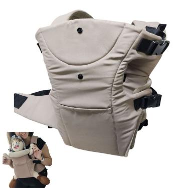 Imagem de Canguru Carregador Bebe Criança Passeio Viagem Sentado Alça Ajustavel Confortavel Pratico Seguro Resistente