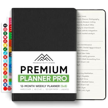 Imagem de PRODUCTIVITY STORE Pro - Undated, 2025 Planner, 14,7 cm x 21 cm - O planejador de produtividade nº 1 para alcançar seus objetivos de 2025 - Planner 2025-2026 - Preto - A5