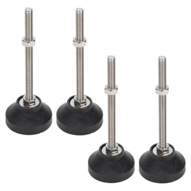 Imagem de LiebeWH 4 Pés de Nivelamento de Móveis Dos Pces M8 Bancada Prateleiras Rack de Nivelamento Pés Com Base de Borracha Antiderrapante para Móveis Cadeira de Mesa