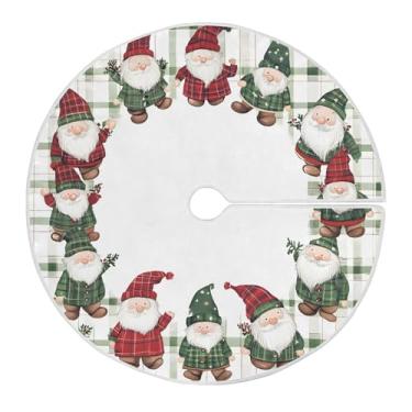 Imagem de SEHANY Saia para árvore de Natal, 122 cm, Papai Noel, vermelha, decoração de árvore de Natal, tapetes para decoração de festa de Natal em casa