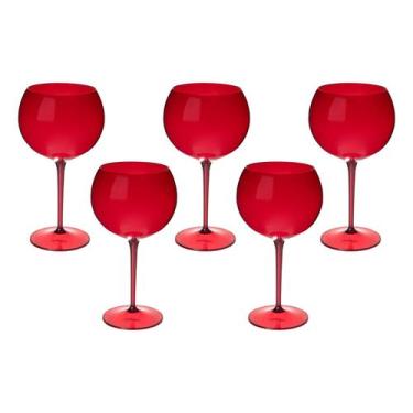 Imagem de Taça De Gin 600ml Kit 5pçs Acrílico Alto Padrão Premium - NEOPLAS, VER