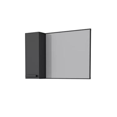 Imagem de Espelho Para Banheiro em Aço Damasco Preto - Cozimax