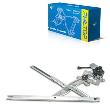 Imagem de PHILTOP Regulador de vidro elétrico dianteiro esquerdo do lado do motorista 748-180 com motor compatível com Ford F-250 F-250 Super Duty, F-350 Super Duty, Excursion, F-450 Super Duty, F-550 Super