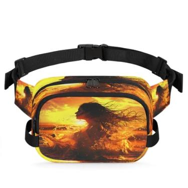 Imagem de Monster Truck Pochete amarela legal para mulheres e homens com alça ajustável, bolsa transversal, bolsa de peito, bolsas de bumbum, bolsa de estilingue, Cor 22