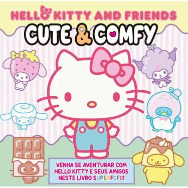 Imagem de Livro - Hello Kitty and Friends - Cute & Comfy: Livro de Colorir para 