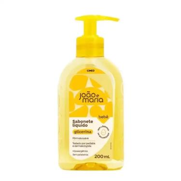 Imagem de Sabonete Liquido Cimed Joao E Maria Cheirinho de Bebe Glicerina 200 Ml