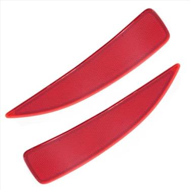 Imagem de Refletor de luz traseira traseira para Toyota para Yaris 2012 2013 2014 1 par de capa refletora de para-choque traseiro de carro 52163-52100 52164-52100