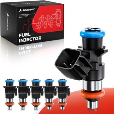 Imagem de A Plus Auto Conjunto de 6 injetores de combustível, 4 furos 0280158233 compatível com Jeep Grand Cherokee Wrangler, Dodge Challenger Charger Durango Journey Grand Caravan, Chrysler Town&Country