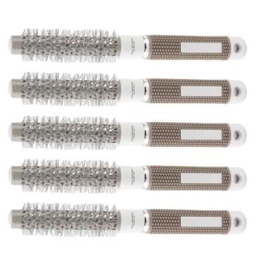 Imagem de Yinhing Pente Redondo de Ferro Cerâmico Escova de Estilo de Cabelo Profissional Alça Antiderrapante de Alta Temperatura Dentes de Nylon para Estilistas de Barbeiros de Salão 19mm 25mm (19#)