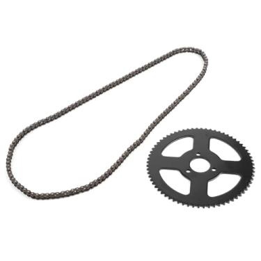 Imagem de Naroote Corrente 25H 144 Links Roda Dentada Acessório de Liga de Aço Durável para Ajuste Elétrico para Mini Moto Pocket Bike ATV Quad, Instalação Conveniente para Uso Universal