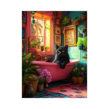 Imagem de Arte De Parede Em Lona Com Impressões Abstratas De Animais Coloridos C