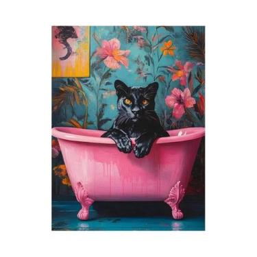 Imagem de Arte De Parede Em Lona Com Impressões Abstratas De Animais Coloridos C