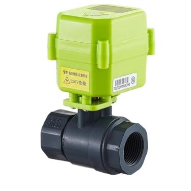 Imagem de Válvula esférica motorizada de PVC de 3/20.3 cm 1/5.1 cm 2.5 cm 1-1/10.2 cm AC220v DC9v-24v Controle de motor de feedback de sinal com janela de visualização (2.5 cm, DC9V-24V_XY-03K)
