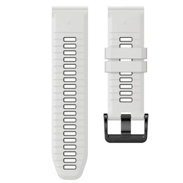 Imagem de ONECMN Pulseira Fenix 7X Pro/6X Pro para Fenix 6X, Fenix 7X, 26 mm de largura, Fenix 5X Plus, para Descent Mk2i/Tactix Delta/Tactix 7 Pro/Tactix 7 Pro/Tactix 7 Pulseiras de relógio de silicone macio