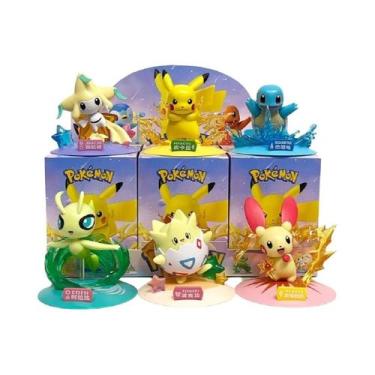 Imagem de Figura De Ação Pikachu Caixa Surpresa Modelo Anime Pokémon Decoração D
