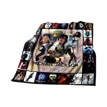 Imagem de Cobertor Super Macio Michael J-Jackson De Alta Qualidade Para Viagem, 