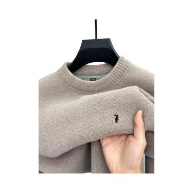 Imagem de Suéter De Luxo Masculino De Malha Com Bordado De Pônei Confortável E M