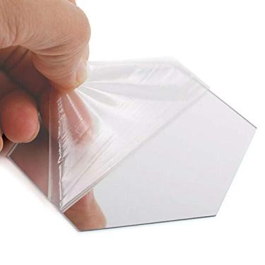 Imagem de Mingzhe Adesivo de Espelho Autoadesivo, Azulejos de Mosaico, Adesivos Decorativos Banheiro, 24 Unidades (Dourada)