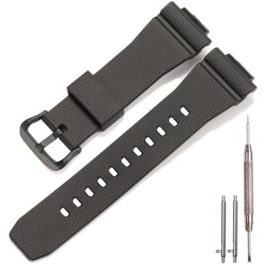 Imagem de Pulseira de substituição compatível com Casio G-Steel Pulseira de borracha masculina GM-2100 GM-2100B GBM-2100 GBM-2100A GBM-2100B, Preto, One Size