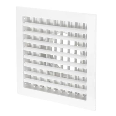 Imagem de PATIKIL Tampa de ventilação quadrada de 25,4 x 25,4 cm de diâmetro, 15 cm de diâmetro, grade de fornecimento de ar, difusor de ar ajustável com adaptador quadrado a redondo para duto de ventilação de