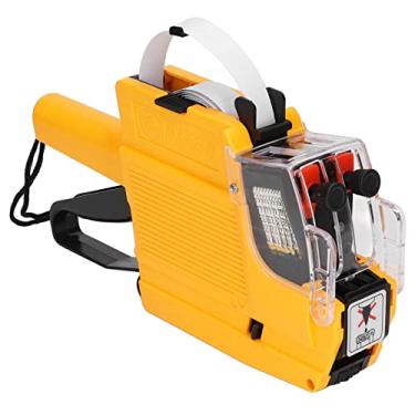 Imagem de Cosiki Arma de Etiqueta de Preço Eficiente, Etiquetadora de 2 Linhas e 10 Dígitos para Loja de Varejo de Escritório, Arma de Marcação para Mercearia (Amarelo)