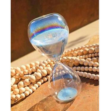 Imagem de Ampulheta Decorativa de Vidro Fruta Cor 15 ou 30 Minutos Relógio de Ar