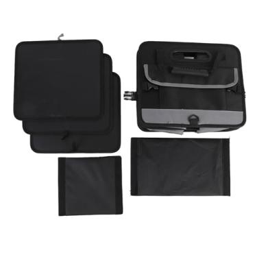 Imagem de KUIDAMOS Organizador de Porta-malas de Tecido Oxford 600D, Multi Compartimentos, Dobrável, Caixa de Armazenamento de Porta-malas Com Alças para Viagem Em Família, Capacidade de 95L