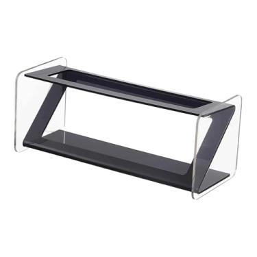 Imagem de Fenteer Suporte para Controle Remoto, Organizador Decorativo de Acrílico para Mesa, Bar, Quarto ou Escola, Ideal para Dormitórios e Balcões, Preto