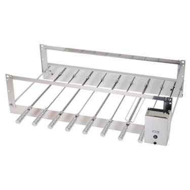 Imagem de Churrasqueira Giratória Rotativa Elétrica Cris 08 Bivolt em Aço Inox AISI 430 com Espet...