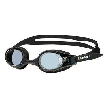 Imagem de Leader Shark Óculos de Natação, Cinza, Silicone Premium, Proteção UV, Antiembaçante, Design Hidrodinâmico