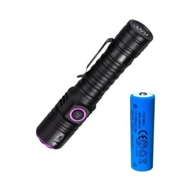 Imagem de Lanterna UV 365/395nm Recarregável Tipo-C Luz Negra Para Detecção De U