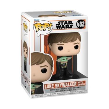 Imagem de Funko Pop Luke Skywalker with Grogu - Star Wars: The Mandalorian #482, Multicolor, 0000000003441