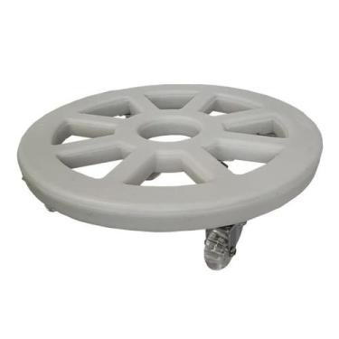 Imagem de Suporte Redondo com Roda 40cm Alpe e Aritana - Alpe & Aritana, Cimento