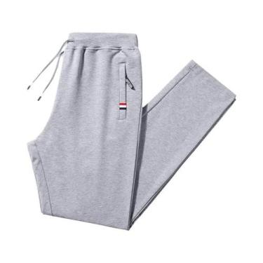 Imagem de Calças De Treino Masculinas 6XL 8XL, Ajuste Solto, Calças De Moletom D