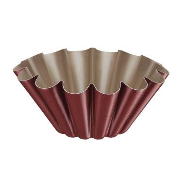 Imagem de Forma Para Brioche Vermelha Em Alumínio Com Revestimento Antiaderente 22 Cm 1,3 L