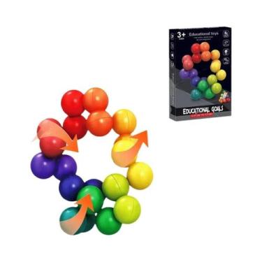 Imagem de Bola Sensorial Rotativa 3D, Brinquedo Educacional Para Alívio Do Estre