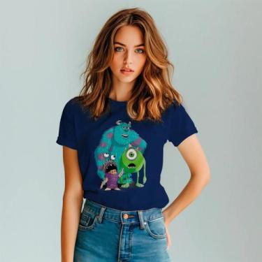 Imagem de Camisa Camiseta Feminina Monstros SA Animação Disney Pixar Algodão Con