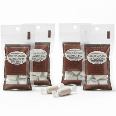 Imagem de Kit c/ 4und Bala da AMAZÔNIA Gengibre, Cravo e Canela 35g