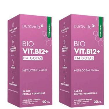 Imagem de Kit 2 Bio Vitamina B12 Metilcobalamina 20ml  Puravida