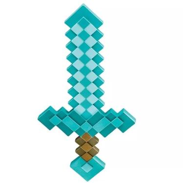 Imagem de Minecraft Acessório de fantasia de espada, espada de diamante oficial da Minecraft, tamanho único