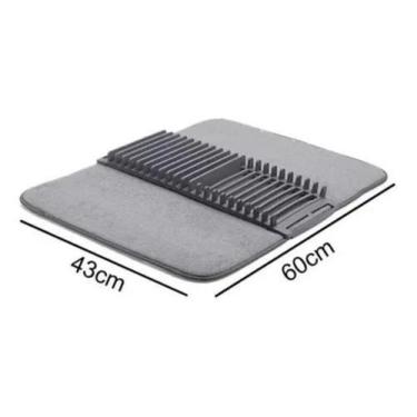 Imagem de Super Escorredor Louça Prato Copo Talher Pia Tapete - Sweet Home