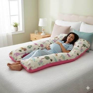 Imagem de Travesseiro Gestante De Corpo Gravida Almofada Amamentação - remienxov