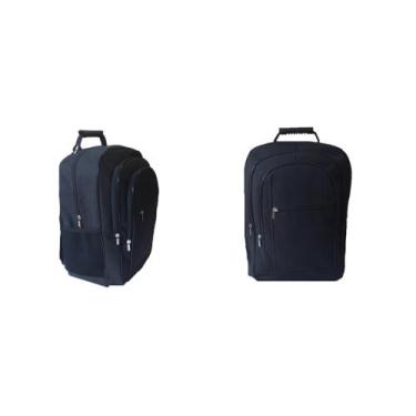 Imagem de Mochila Executiva Trabalho Faculdade Viagem Resistente Alça Cabo De Aç