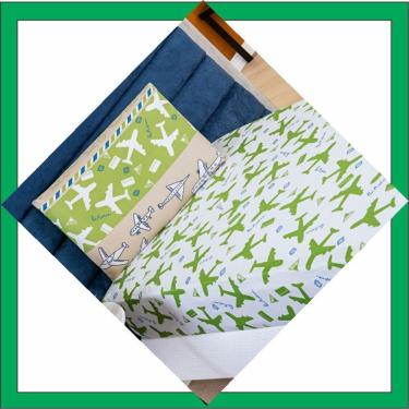 Imagem de Jogo De Cama Lençol Kids Solteiro Avião 2 Peças - 100% Poliéster